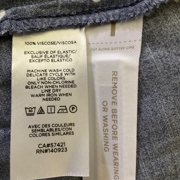 Loft Heart Smocked Cuff Midi Dress NWT size 10 - Picture 4 of 6